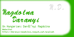 magdolna daranyi business card